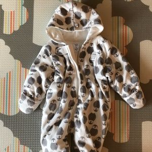 Hooded Outerwear Jumpsuit